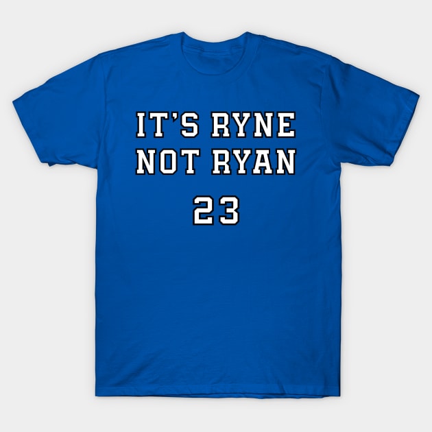 Ryne Sandberg It's Ryne not Ryan T-Shirt by Pastime Pros